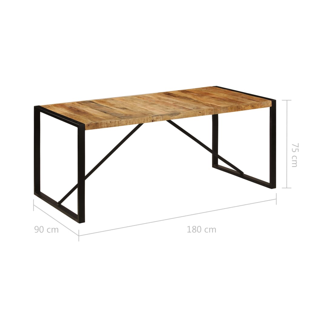 Ruokapöytä 180x90x75 cm mangopuu - Sisustajankoti.fi