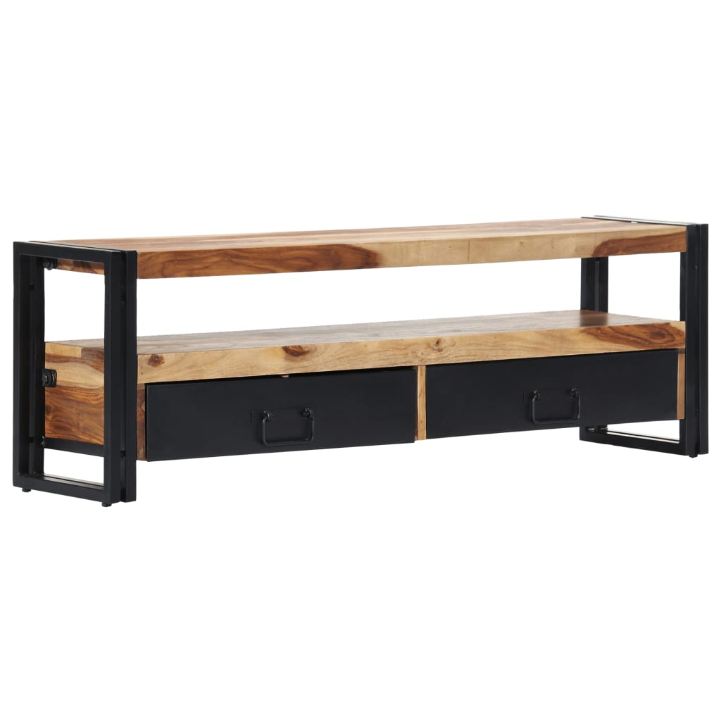 TV-taso 120x30x40 cm täysi seesampuu - Sisustajankoti.fi