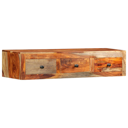 Seinäkonsolipöytä 100x25x20 cm täysi seesampuu - Sisustajankoti.fi