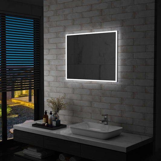 Kylpyhuoneen LED-seinäpeili 80x60 cm - Sisustajankoti.fi