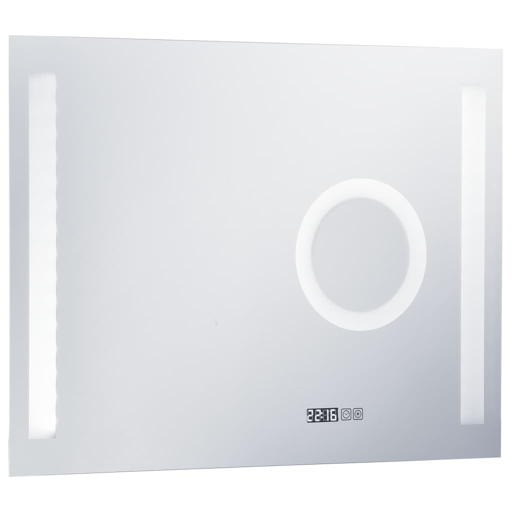 Kylpyhuoneen LED-seinäpeili kosketussensorilla 80x60 cm - Sisustajankoti.fi
