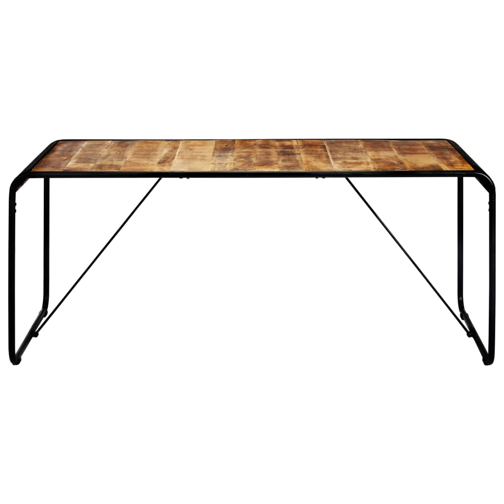 Ruokapöytä 180x90x76 cm täysi karkea mangopuu - Sisustajankoti.fi