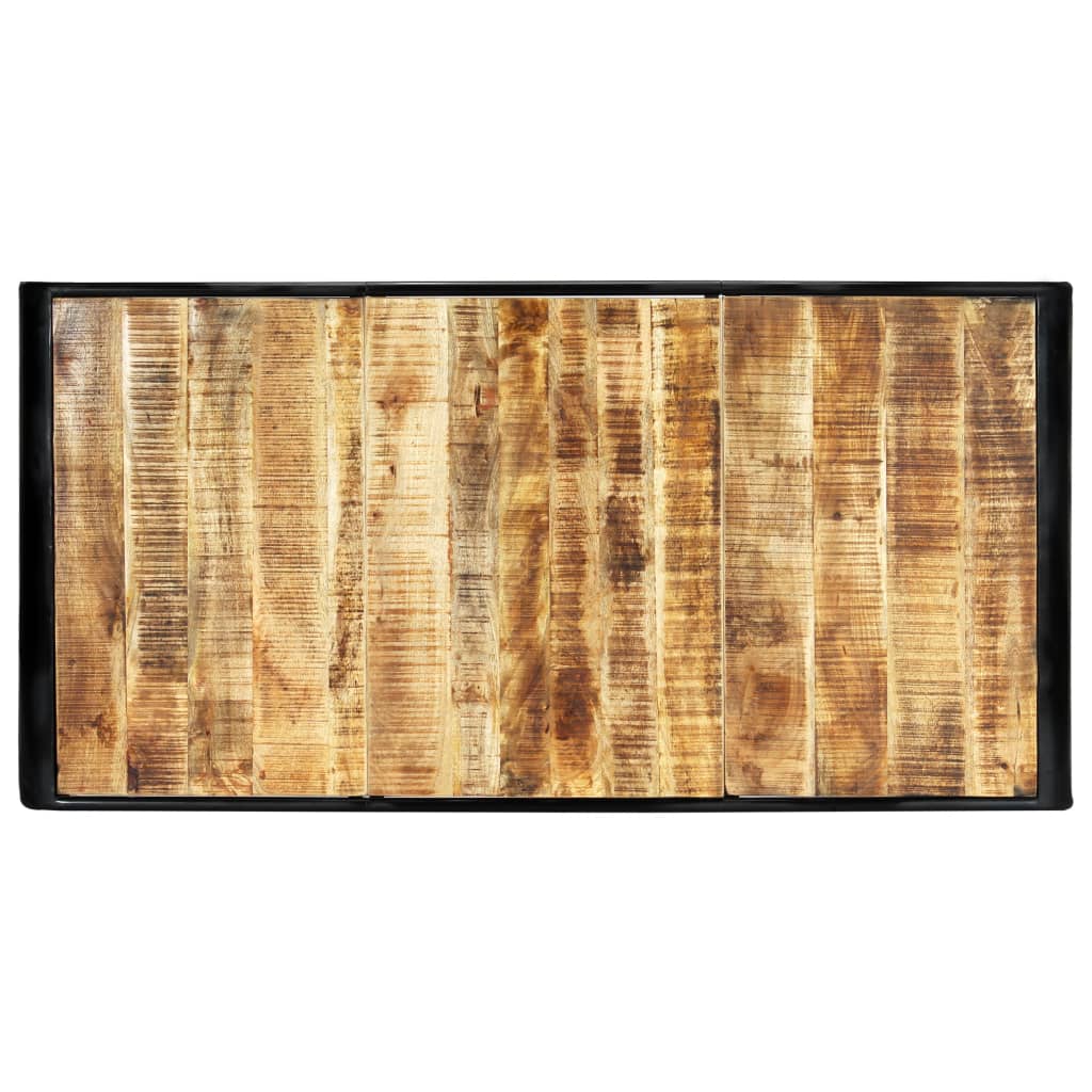 Ruokapöytä 180x90x76 cm täysi karkea mangopuu - Sisustajankoti.fi