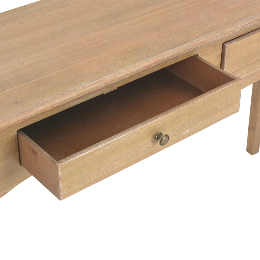Konsolipöytä 2 laatikolla 120x35x76 cm täysi kuusi - Sisustajankoti.fi