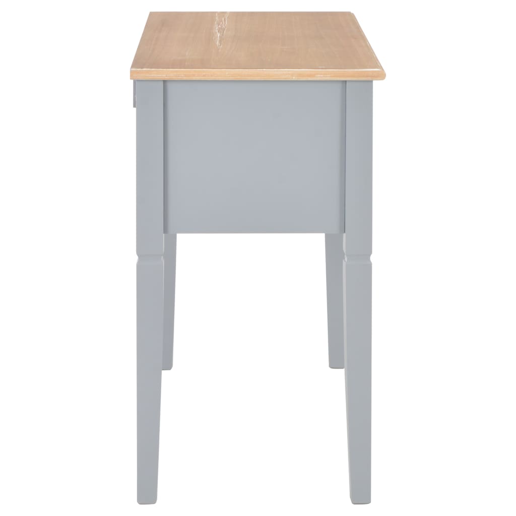 Kirjoituspöytä harmaa 109,5x45x77,5 cm puinen - Sisustajankoti.fi