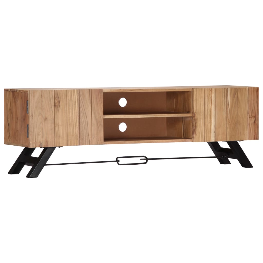 TV-taso 140x30x45 cm täysi akaasiapuu - Sisustajankoti.fi