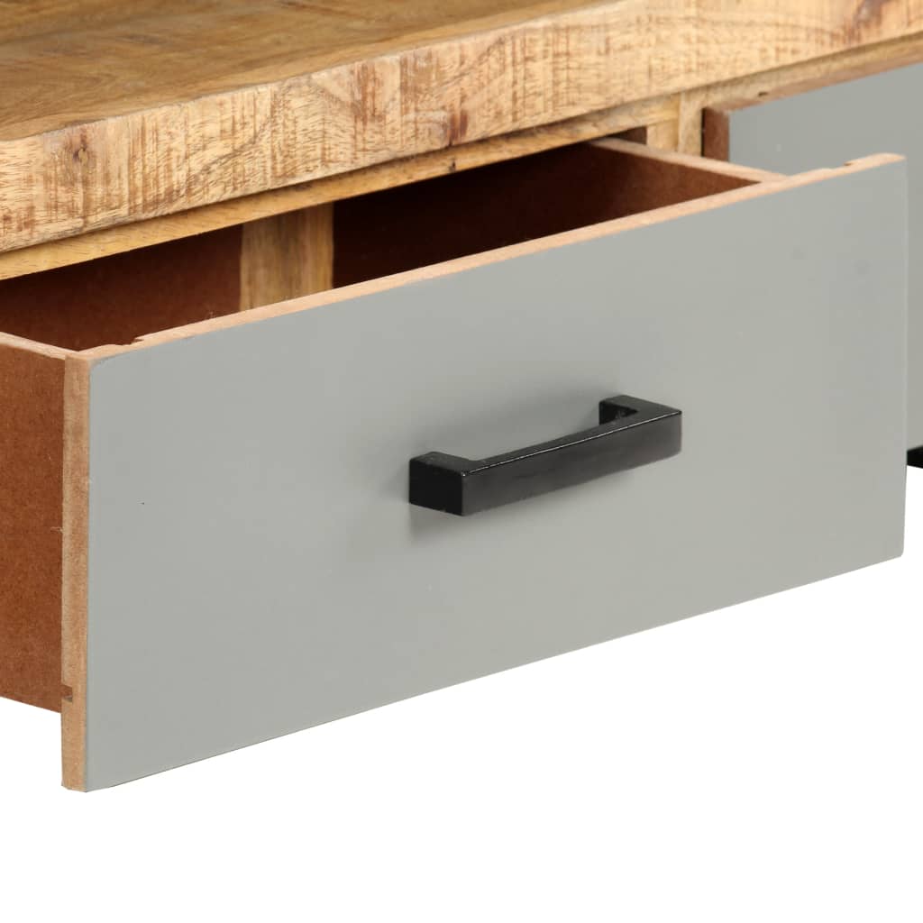 TV-taso 130x30x50 cm täysi mangopuu - Sisustajankoti.fi
