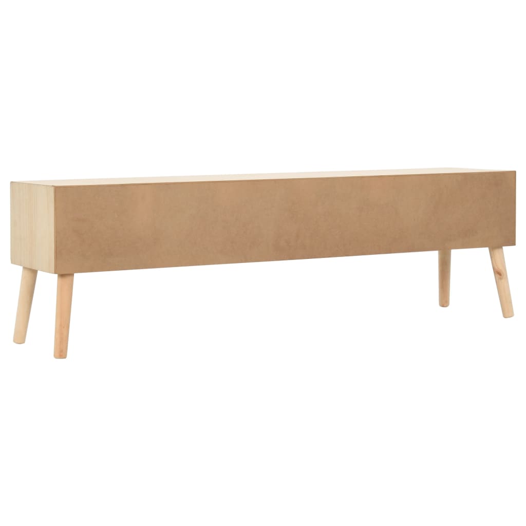 TV-kaappi 6 laatikolla 130x30x40 cm täysi mänty - Sisustajankoti.fi