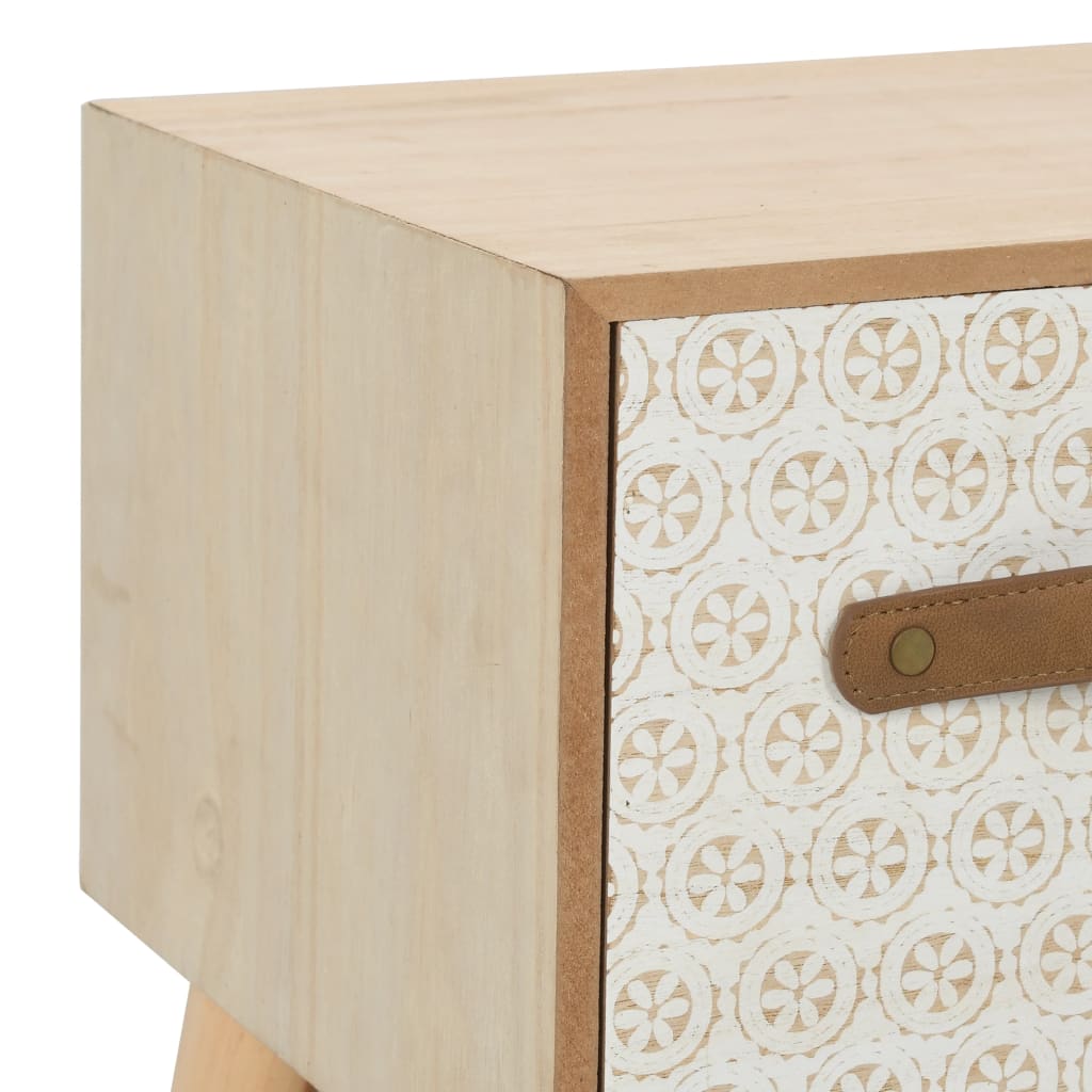 TV-kaappi 6 laatikolla 130x30x40 cm täysi mänty - Sisustajankoti.fi