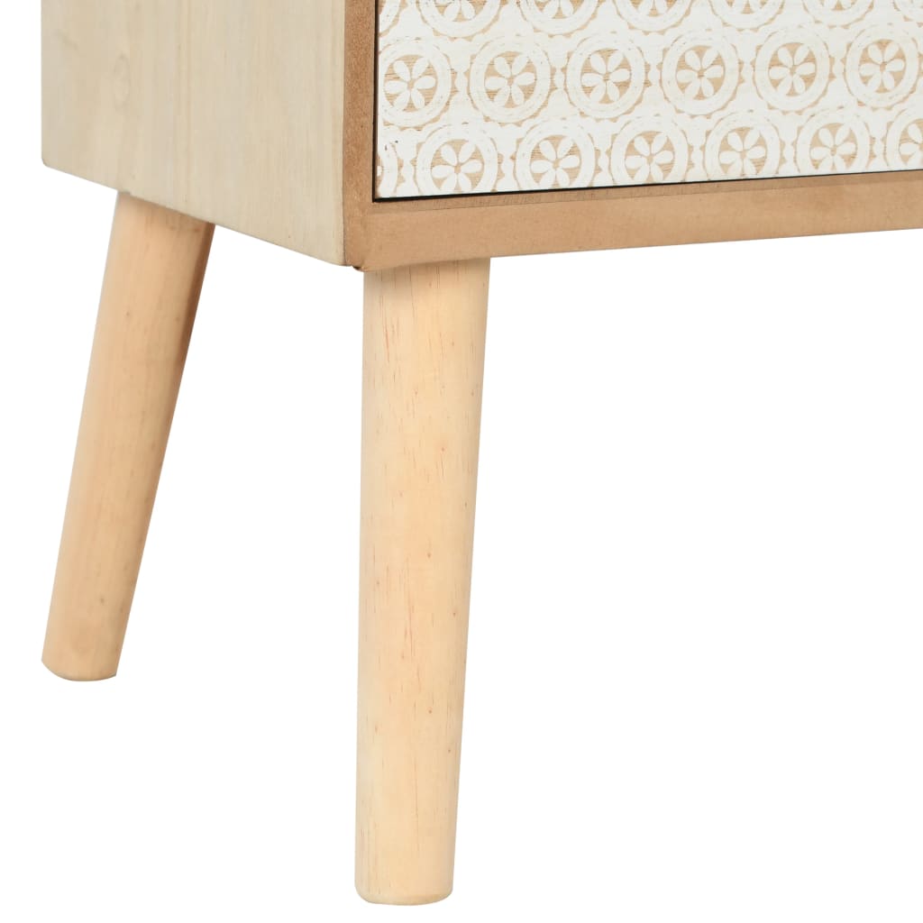 TV-kaappi 6 laatikolla 130x30x40 cm täysi mänty - Sisustajankoti.fi