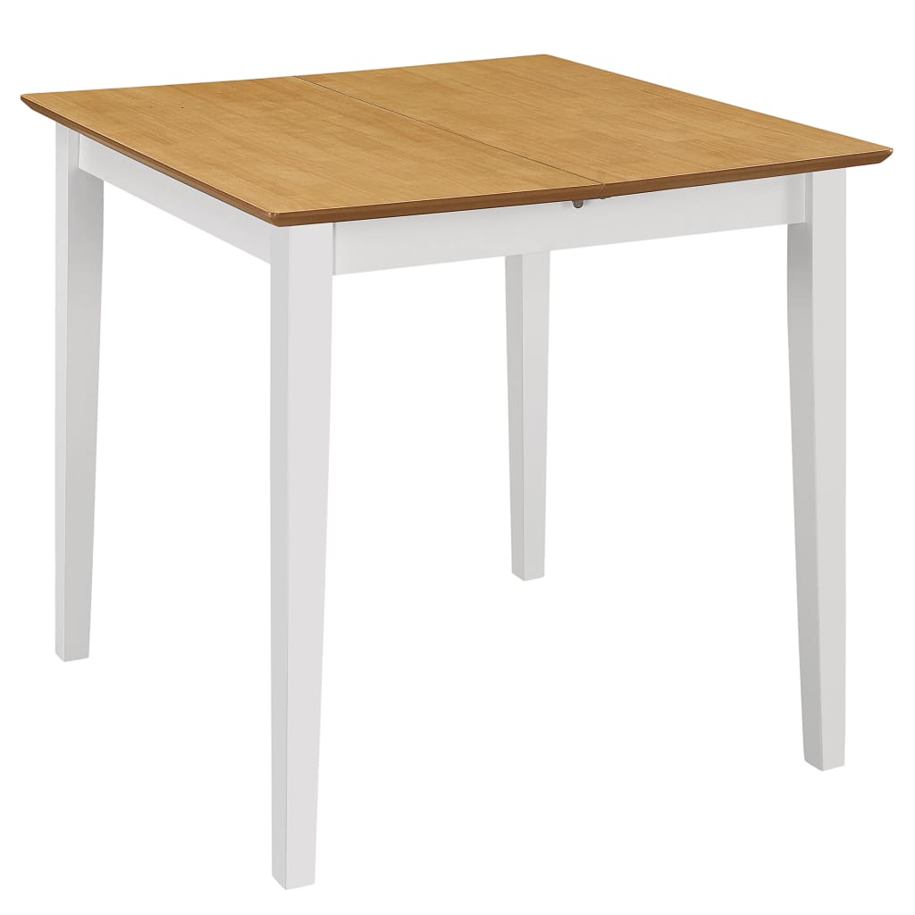 Jatkettava ruokapöytä valkoinen (80-120)x80x74 cm MDF - Sisustajankoti.fi