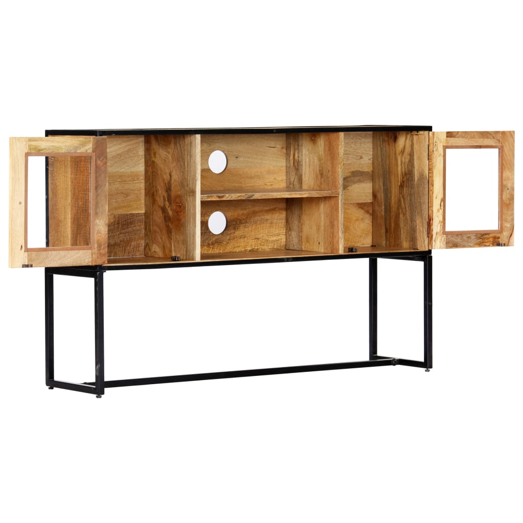 TV-taso 120x30x75 cm täysi kierrätetty puu - Sisustajankoti.fi