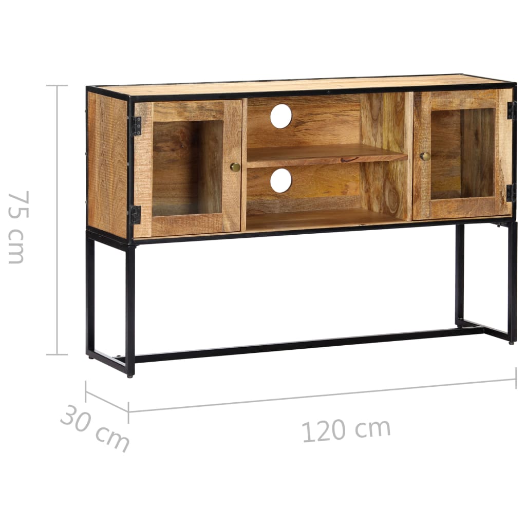 TV-taso 120x30x75 cm täysi kierrätetty puu - Sisustajankoti.fi