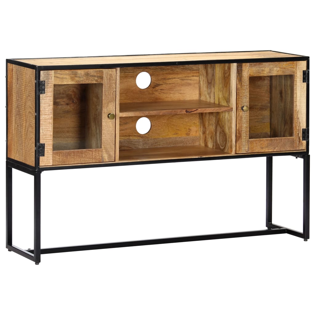 TV-taso 120x30x75 cm täysi kierrätetty puu - Sisustajankoti.fi