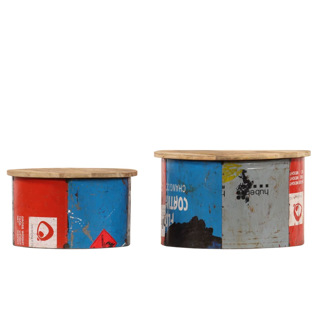 Sohvapöydät 2 kpl täysi mangopuu - Sisustajankoti.fi