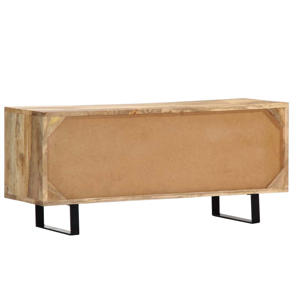 TV-taso 90x30x40 cm täysmangopuu - Sisustajankoti.fi