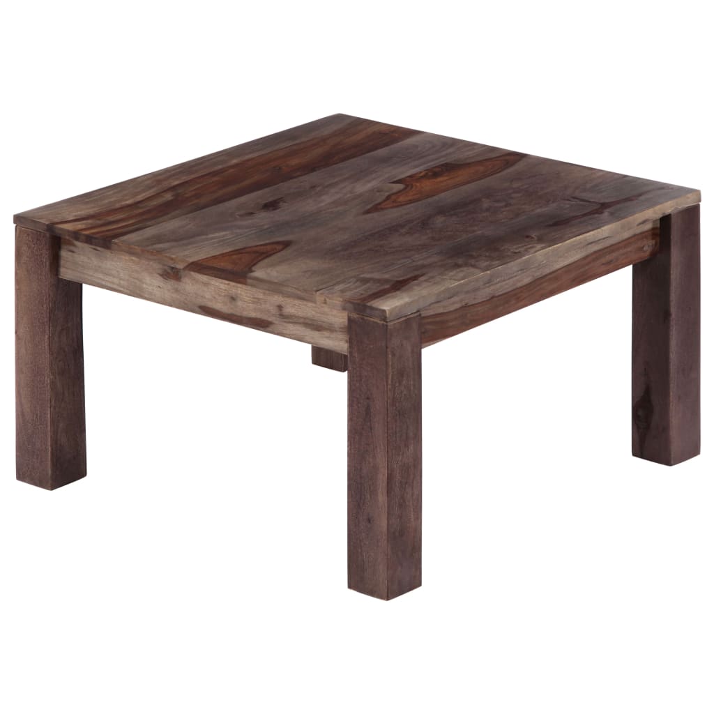 Sohvapöytä harmaa 60x60x35 cm täysi seesampuu - Sisustajankoti.fi