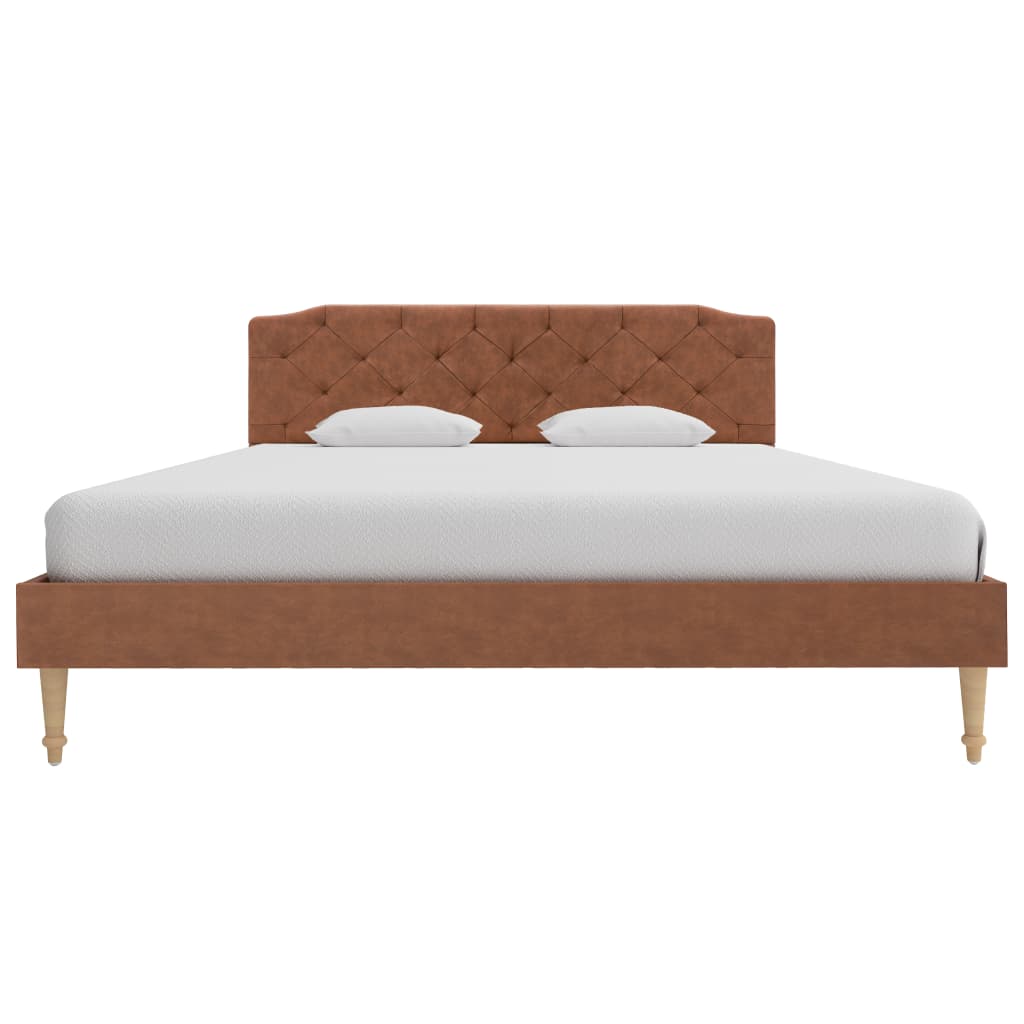 Sängynrunko ruskea kangas 135x190 cm - Sisustajankoti.fi