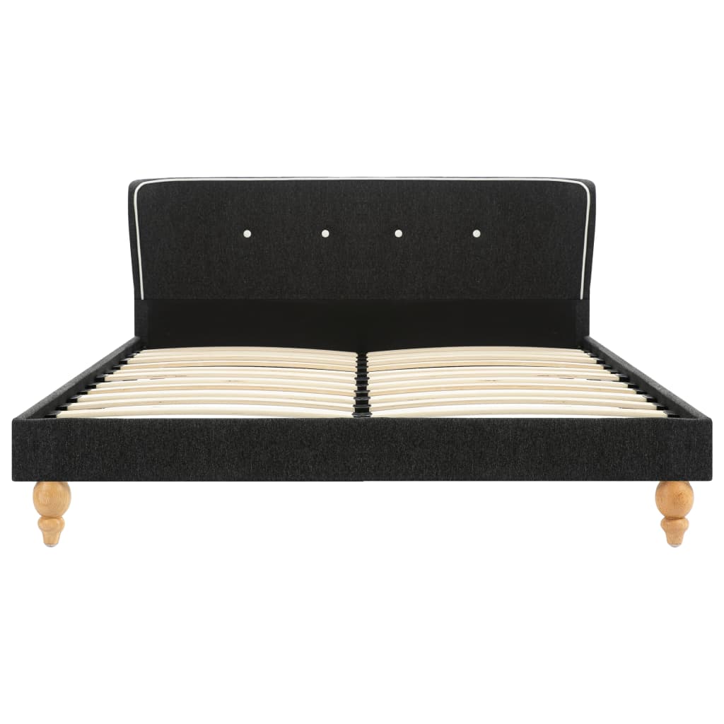 Sängynrunko tummanharmaa juuttikangas 135x190 cm - Sisustajankoti.fi