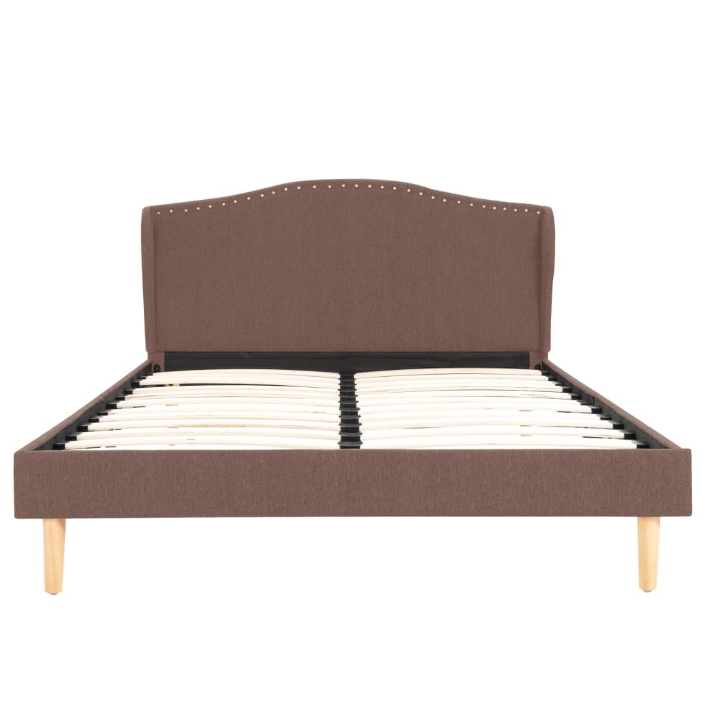 Sängynrunko ruskea kangas 135x190 cm - Sisustajankoti.fi