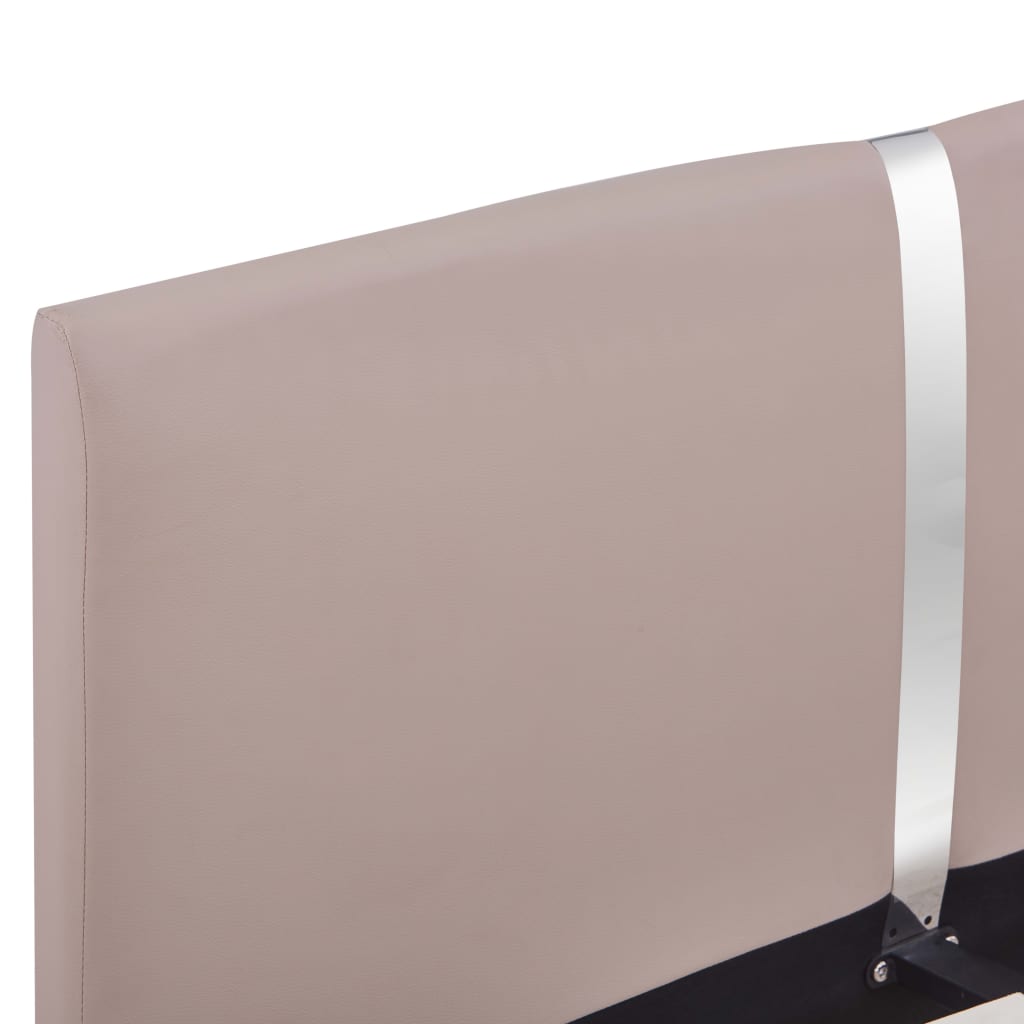 Sängynrunko cappuccino keinonahka 135x190 cm - Sisustajankoti.fi