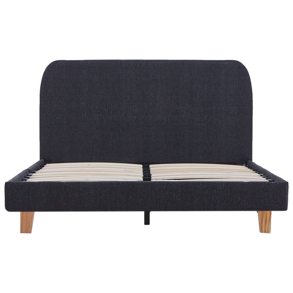 Sängynrunko tummanharmaa kangas 120x190 cm - Sisustajankoti.fi