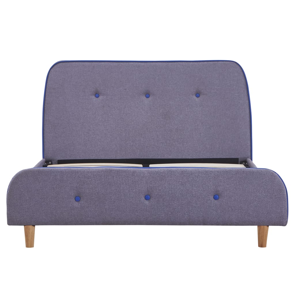 Sängynrunko vaaleanharmaa kangas 120x190 cm - Sisustajankoti.fi