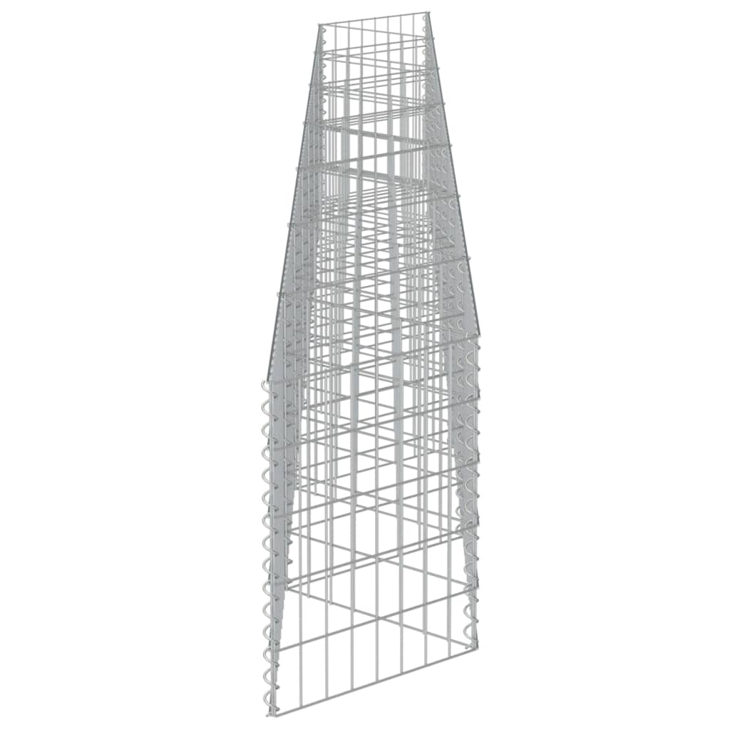 Gabionseinä galvanoitu teräs 450x30x50 cm - Sisustajankoti.fi
