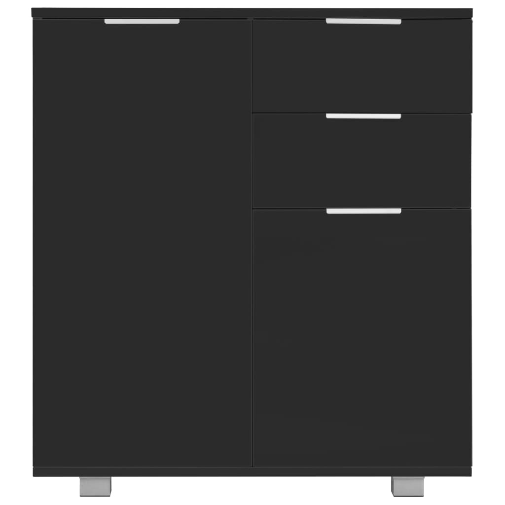 Senkki korkeakiiltoinen musta 71x35x76 cm - Sisustajankoti.fi