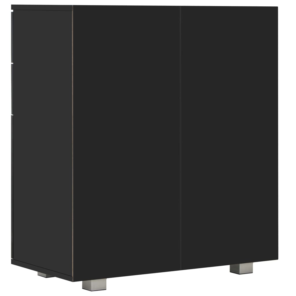 Senkki korkeakiiltoinen musta 71x35x76 cm - Sisustajankoti.fi