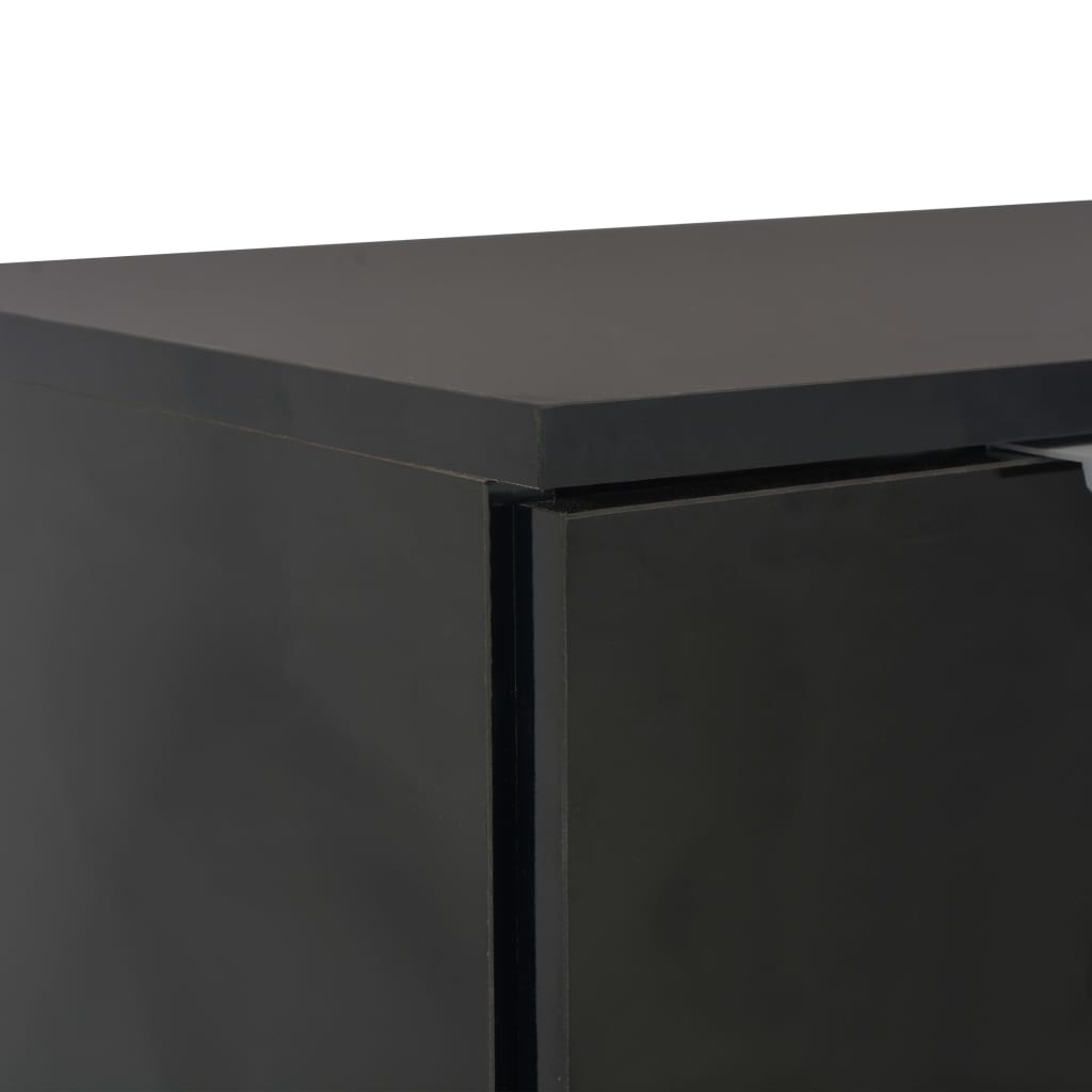 Senkki korkeakiiltoinen musta 71x35x76 cm - Sisustajankoti.fi