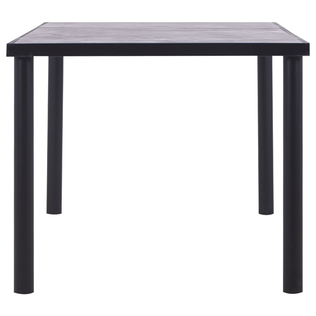 Ruokapöytä musta ja betoninharmaa 180x90x75 cm - Sisustajankoti.fi