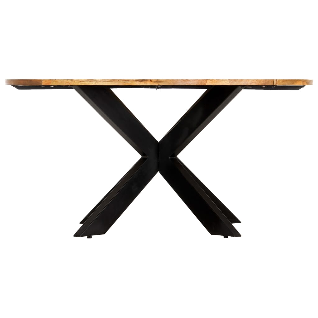 Ruokapöytä pyöreä 150x76 cm mangopuu - Sisustajankoti.fi