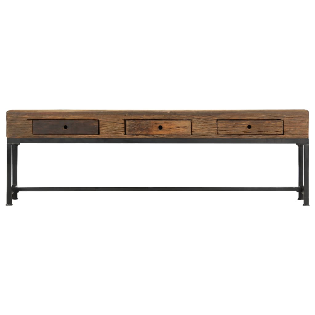 TV-taso 150x30x46 cm kierrätetty täysi puu - Sisustajankoti.fi