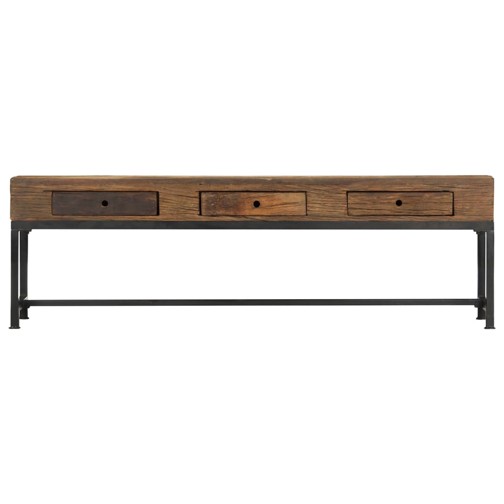 TV-taso 150x30x46 cm kierrätetty täysi puu - Sisustajankoti.fi