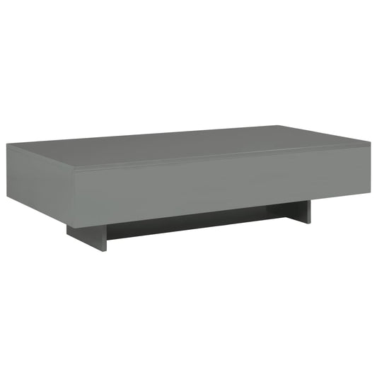 Sohvapöytä korkeakiiltoinen harmaa 115x55x31 cm MDF - Sisustajankoti.fi