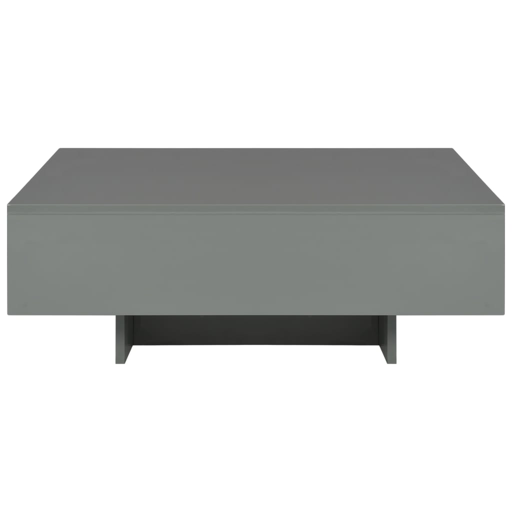 Sohvapöytä korkeakiiltoinen harmaa 85x55x31 cm MDF - Sisustajankoti.fi