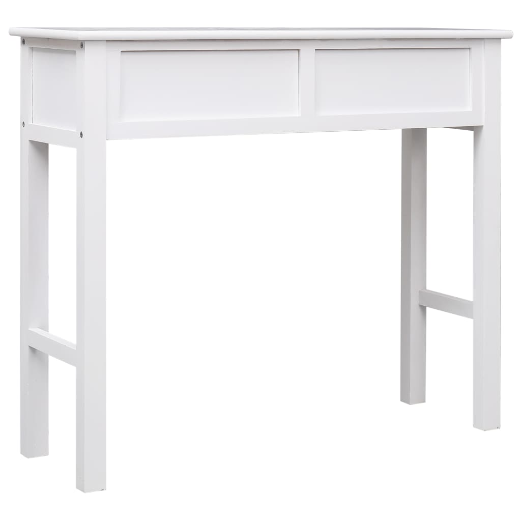 Sivupöytä valkoinen 90x30x77 cm puu - Sisustajankoti.fi