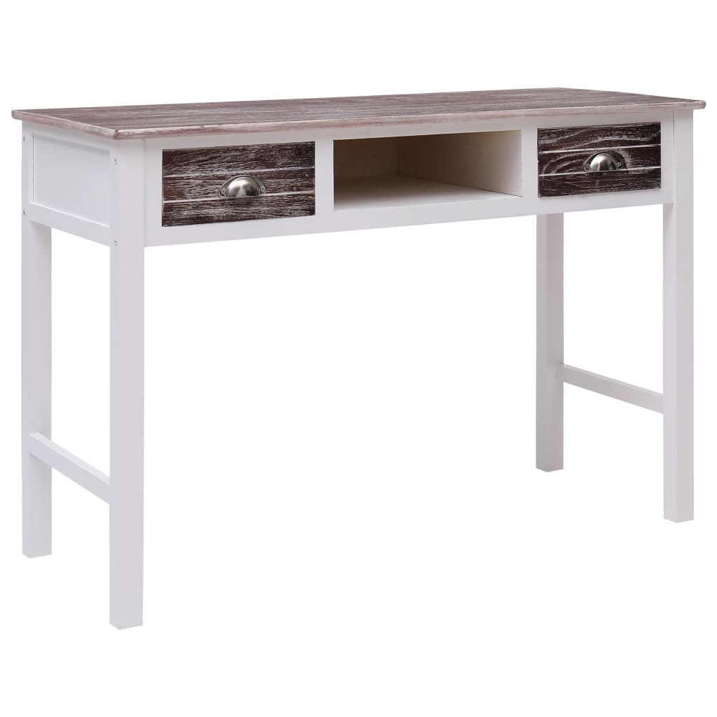 Kirjoituspöytä ruskea 110x45x76 cm puinen - Sisustajankoti.fi