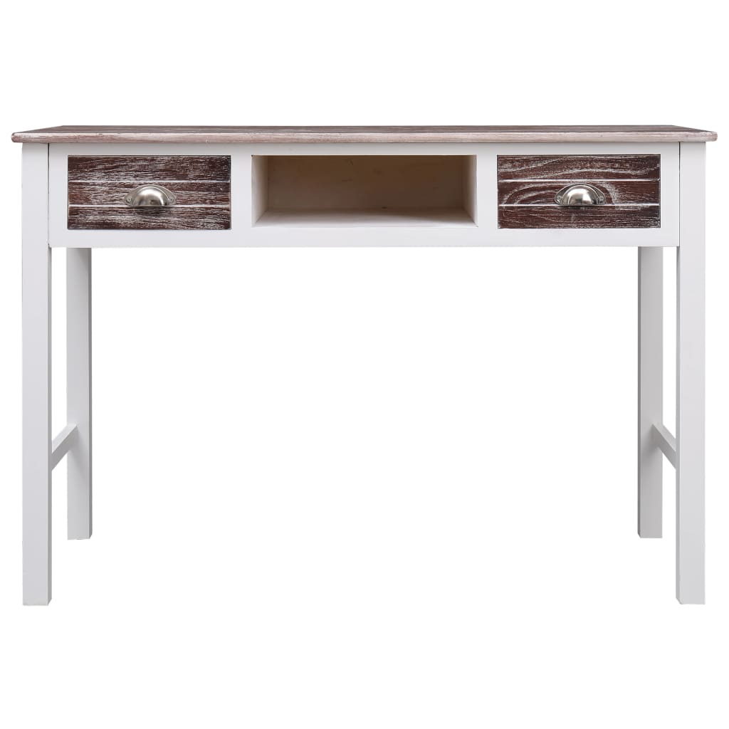 Kirjoituspöytä ruskea 110x45x76 cm puinen - Sisustajankoti.fi