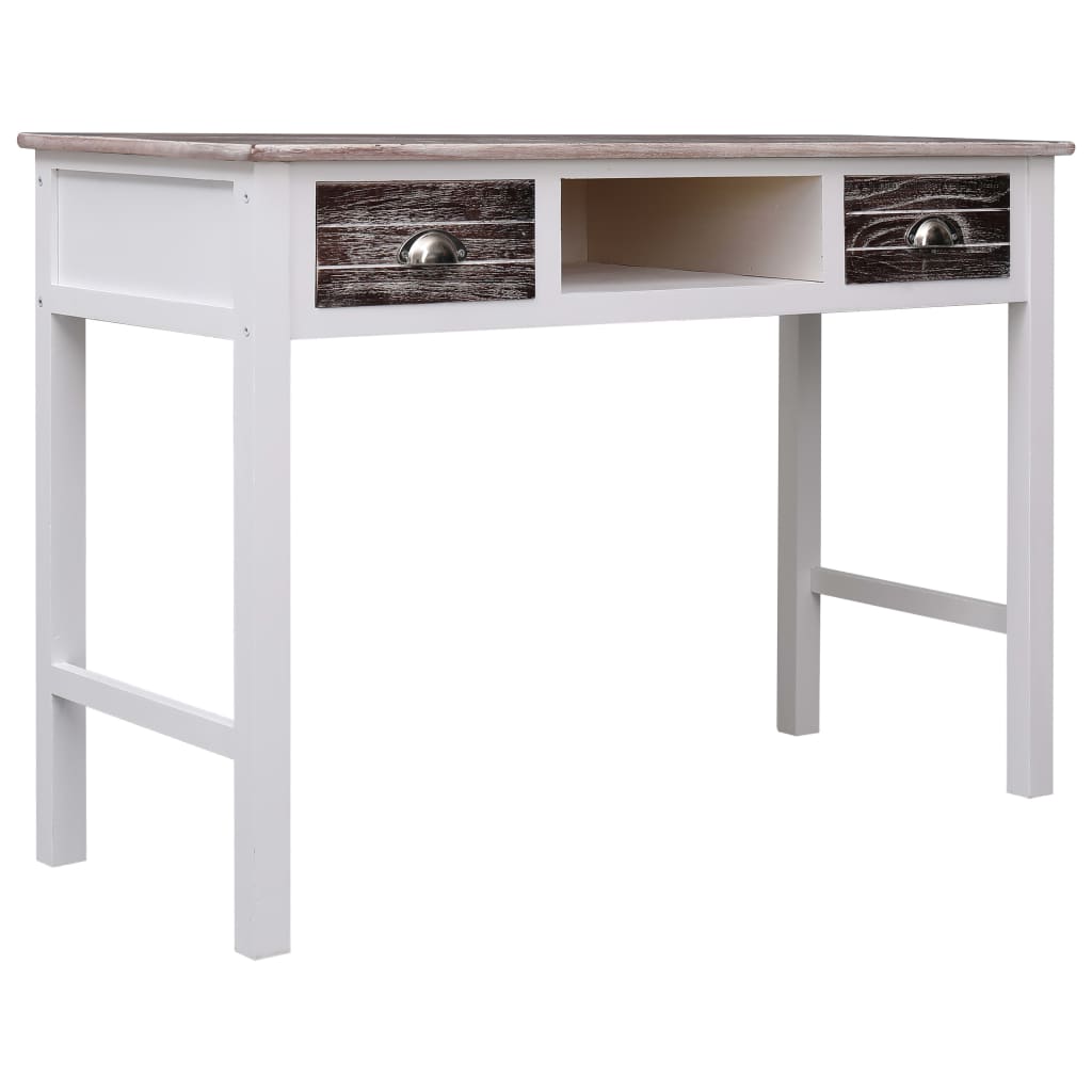 Kirjoituspöytä ruskea 110x45x76 cm puinen - Sisustajankoti.fi