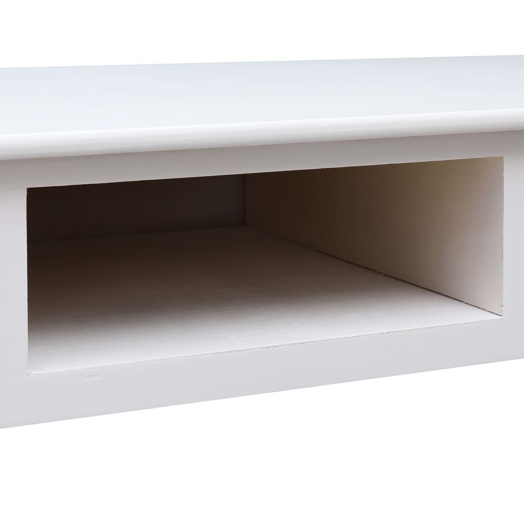 Kirjoituspöytä valkoinen 110x45x76 cm puinen - Sisustajankoti.fi