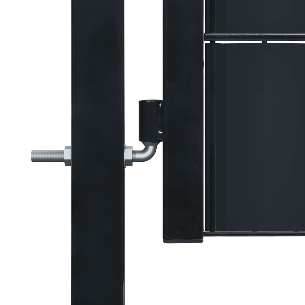 Pihaportti PVC ja teräs 100x164 cm antrasiitti - Sisustajankoti.fi
