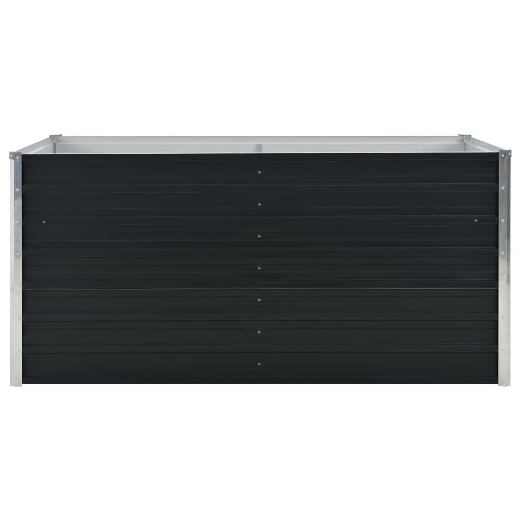 Puutarhalaatikko 160x80x77cm galvanoitu teräs antrasiitti - Sisustajankoti.fi