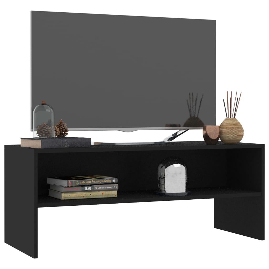 TV-taso musta 100x40x40 cm - Sisustajankoti.fi