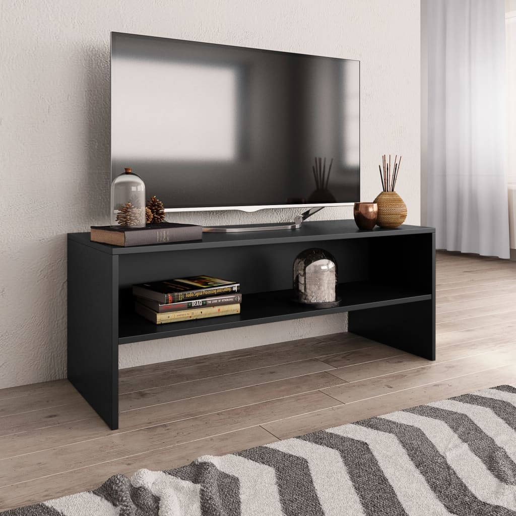 TV-taso musta 100x40x40 cm - Sisustajankoti.fi