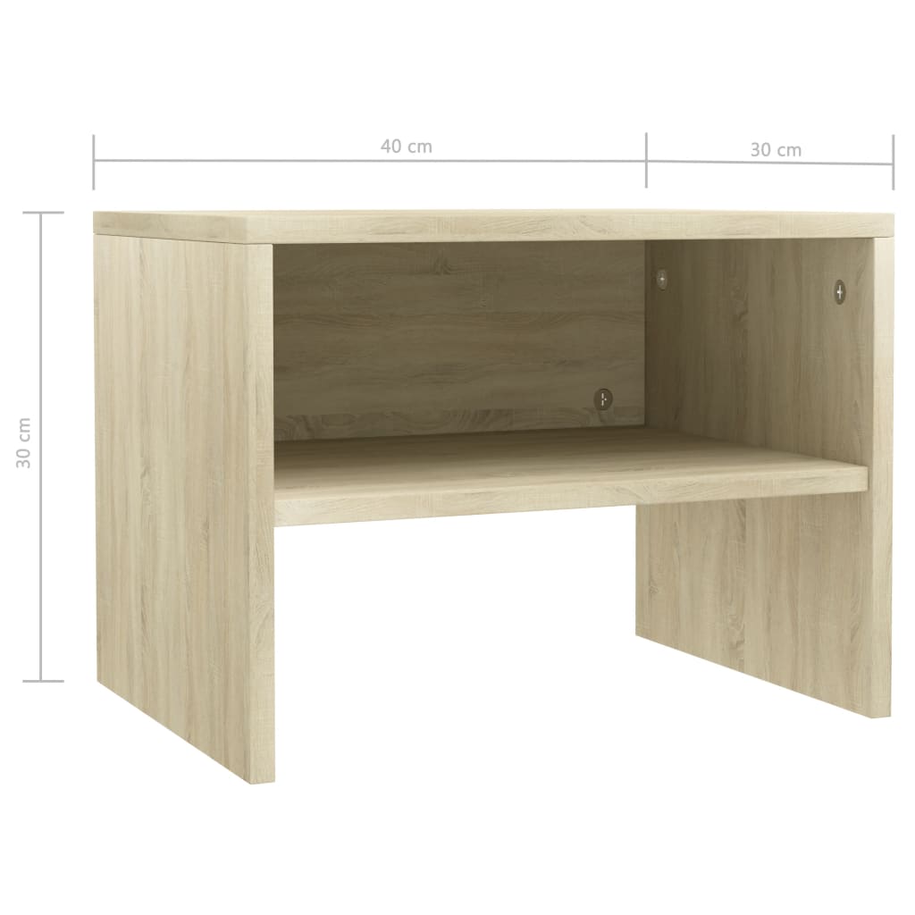 Yöpöydät 2kpl sonoma tammi 40x30x30 cm - Sisustajankoti.fi