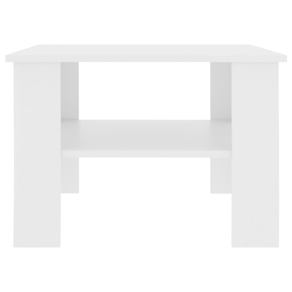Sohvapöytä valkoinen 60x60x42 cm - Sisustajankoti.fi