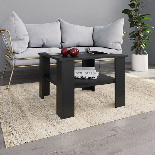 Sohvapöytä musta 60x60x42 cm - Sisustajankoti.fi
