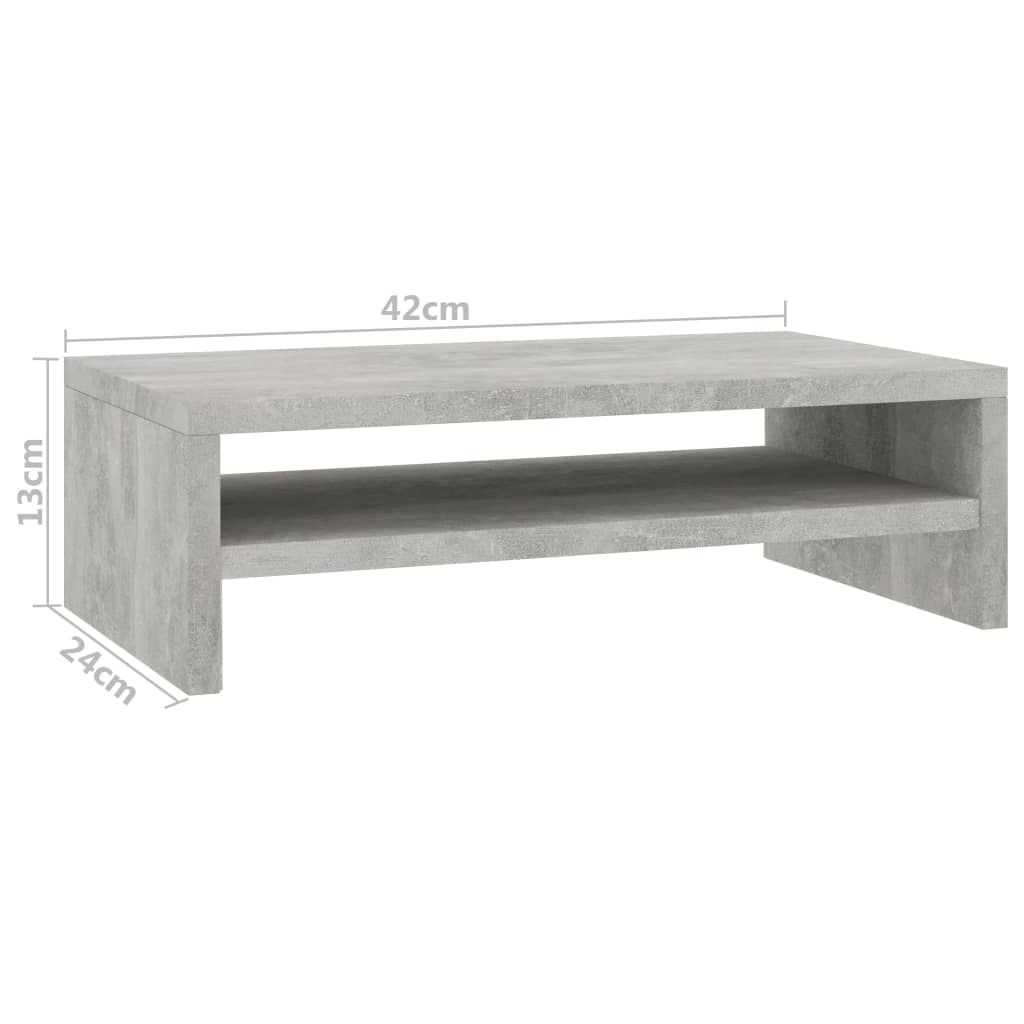 Näyttökoroke betoninharmaa 42x24x13 cm - Sisustajankoti.fi